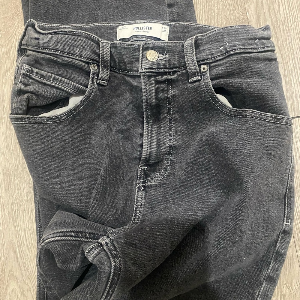 HOLLISTER  Men's Black Súper baggy jeans - Picture 5 of 5